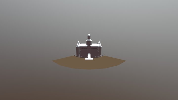 Peach Castle 01 3D Model