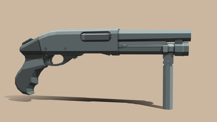 Remington 870 Super Shorty 3D Model