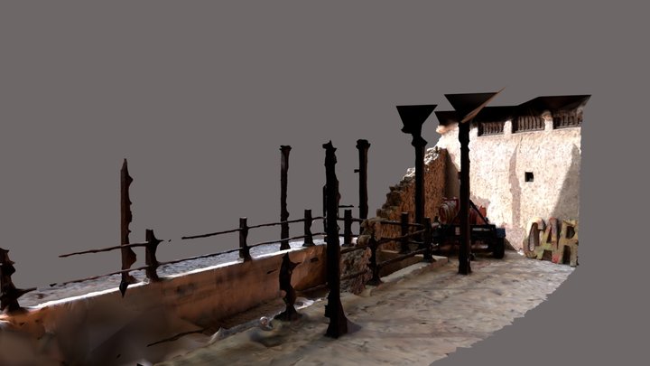 Dubai Old Wall VR 3D Model