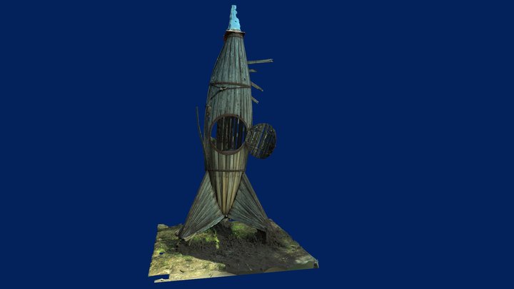 Gaskessel Rocket 3D Model