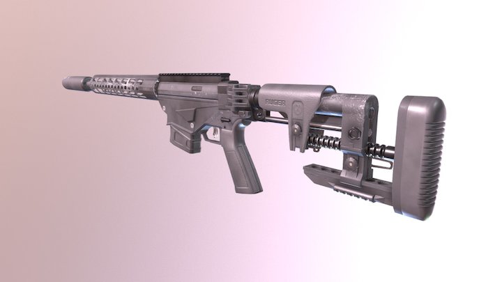 Ruger Precision Rifle 3D Model