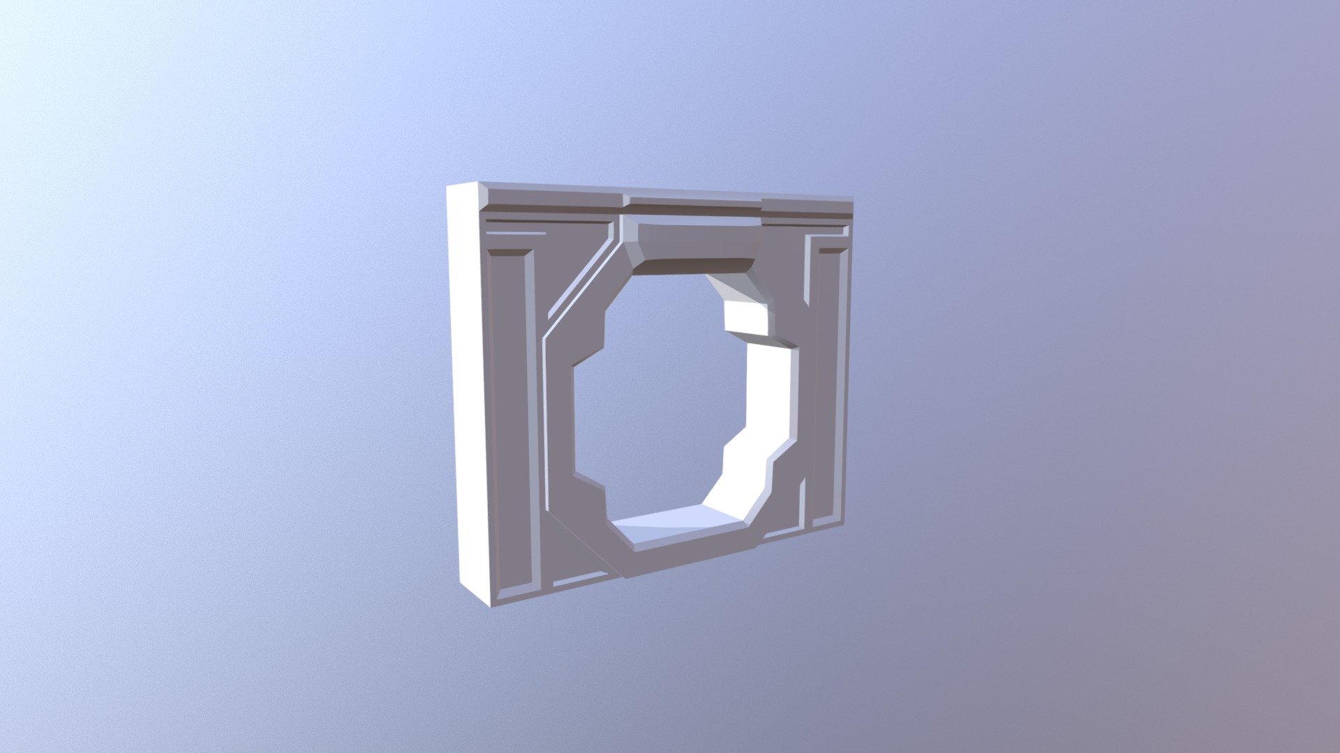 Spaceship-doorframe-lowpoly