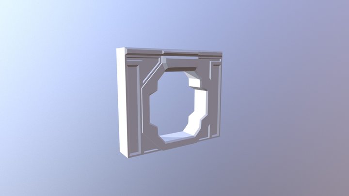 Spaceship-doorframe-lowpoly 3D Model