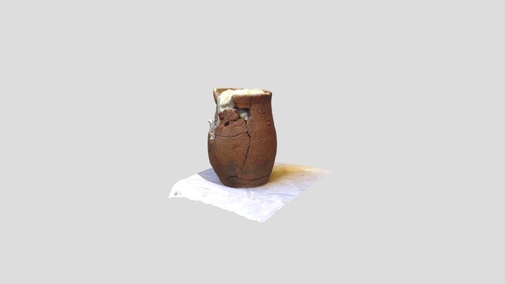 Vessel With Incised Nok Style Face 3D Model