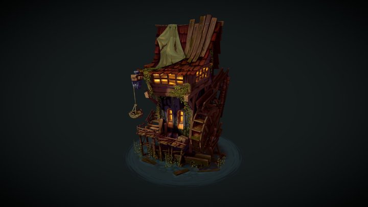 Watermill 3D Model