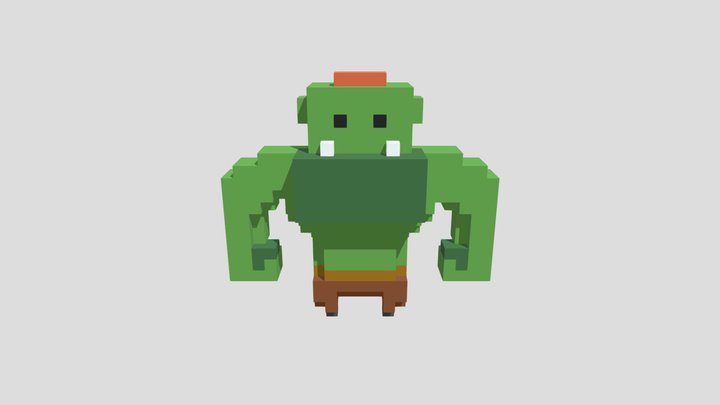 Orc (Voxel) 3D Model
