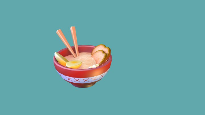 Ramen Bowl 3D Model