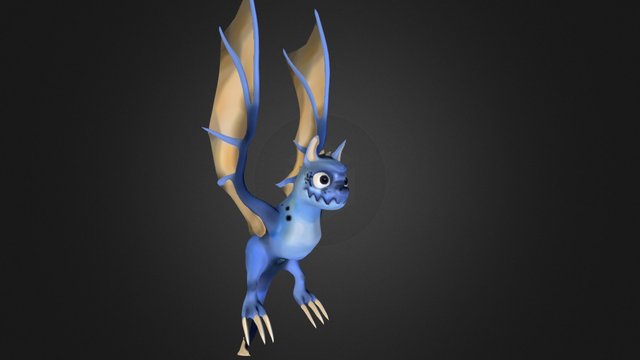 Funny the Wyvern character 3D Model