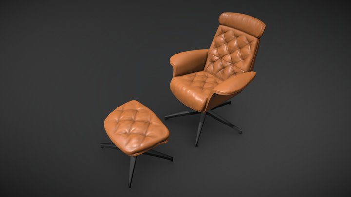 Flexlux Ease Volden Design Armchair 3D Model