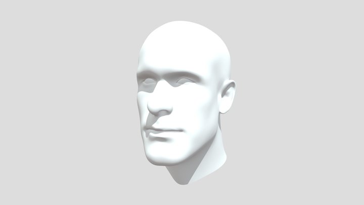 Chris Hemsworth Face Imagemap 3D Model