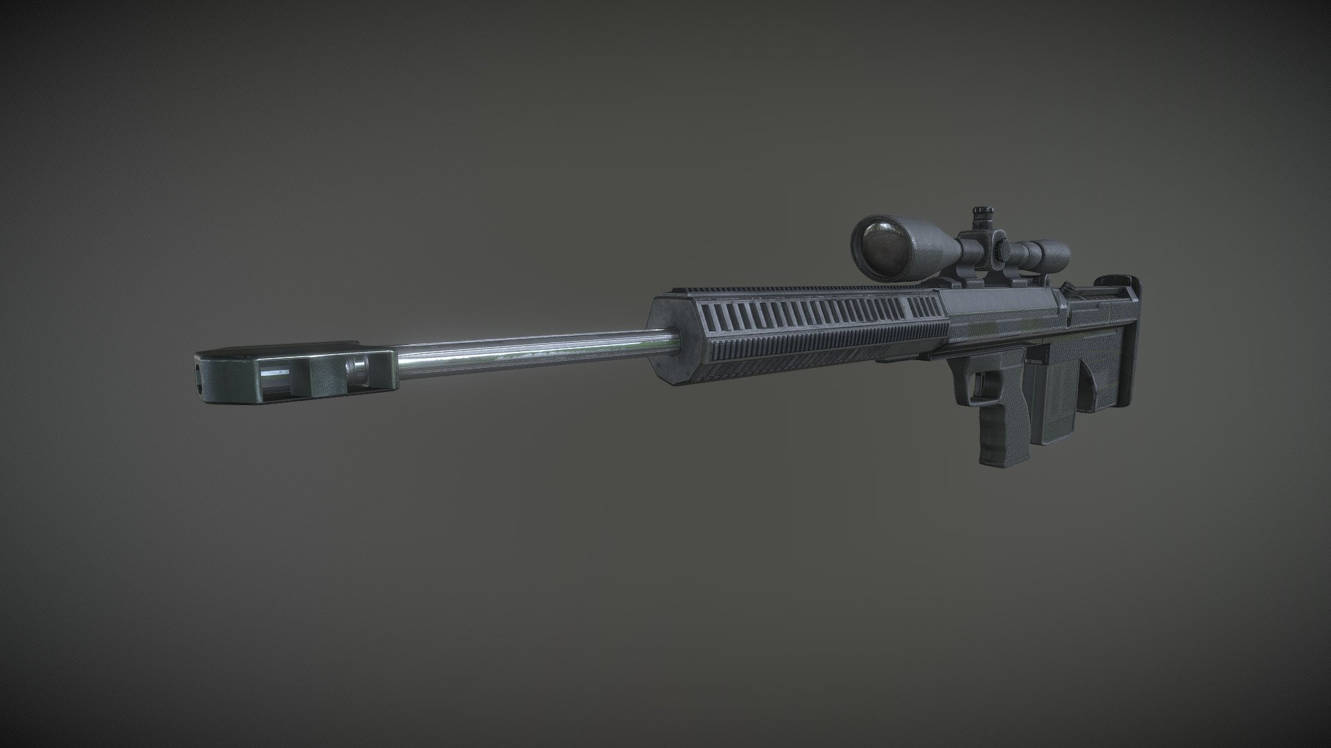 Semi-Cal.50 Heavy Sniper - 3D model by DarkSession [25e0595] - Sketchfab