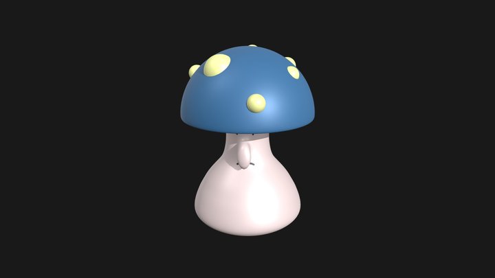 Hollow Knight Mushroom Man 3D Model