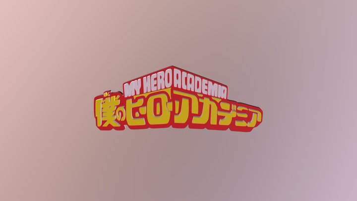 Logo 3D "My Hero Accademia" 3D Model