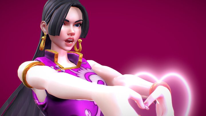 Overwatch Style One Piece Character Boa Hancock 3D Model