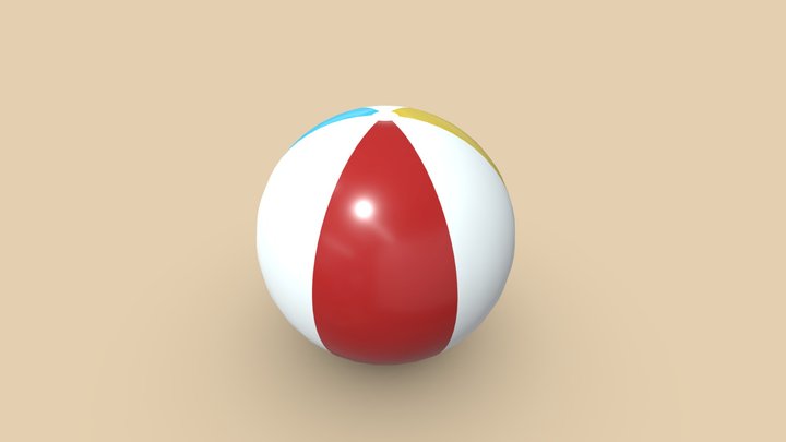 Beach Ball 3D Model