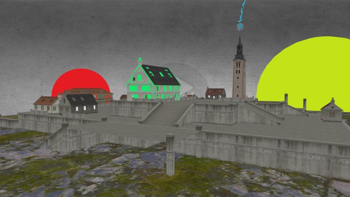 Free Fire Clock Tower In The Space – Free 3D Model STL