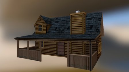 Summer house in the woods 3D Model