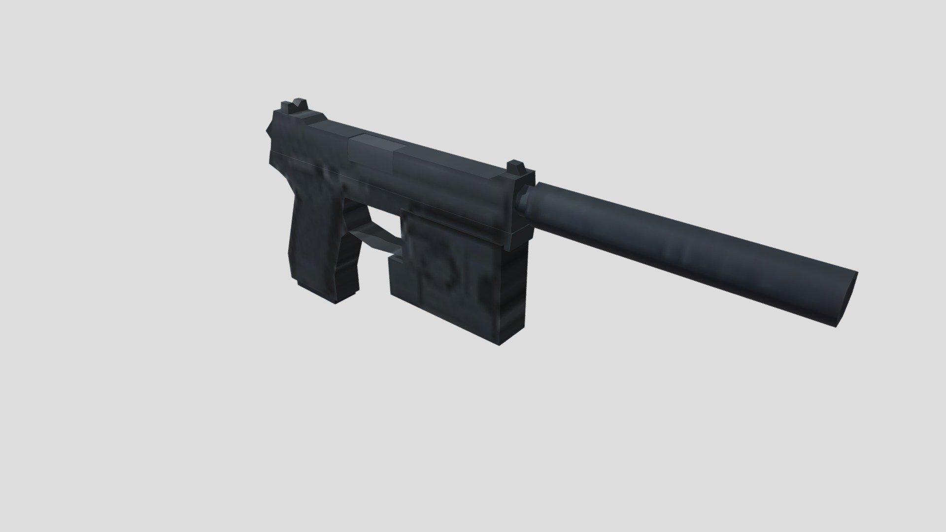 H&K MK23 SOCOM (PS1 Style) but better. - Download Free 3D model by ...