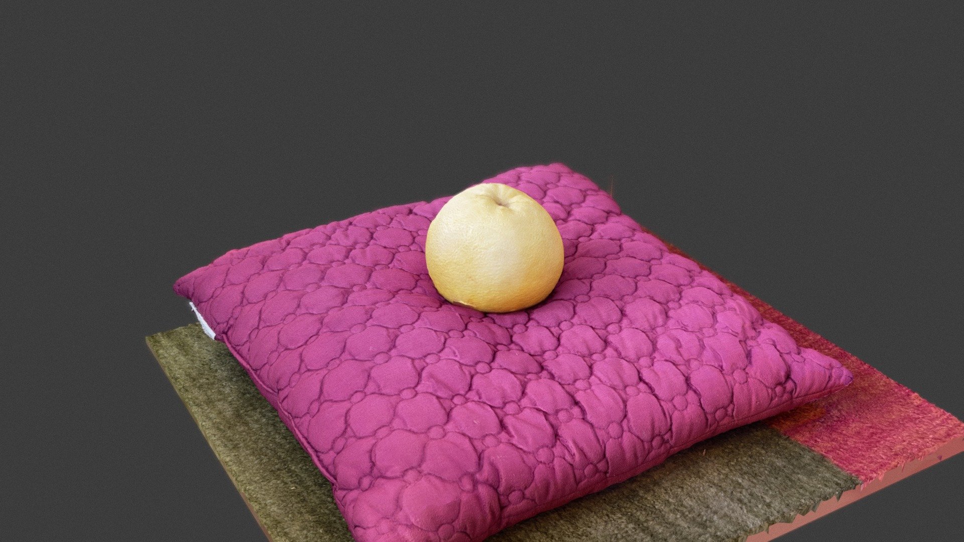 Grapefruit on Pillow