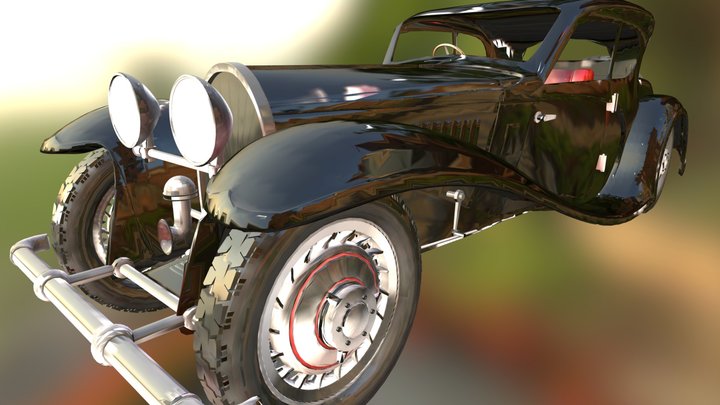WIP Bugatti 50t update 2 3D Model