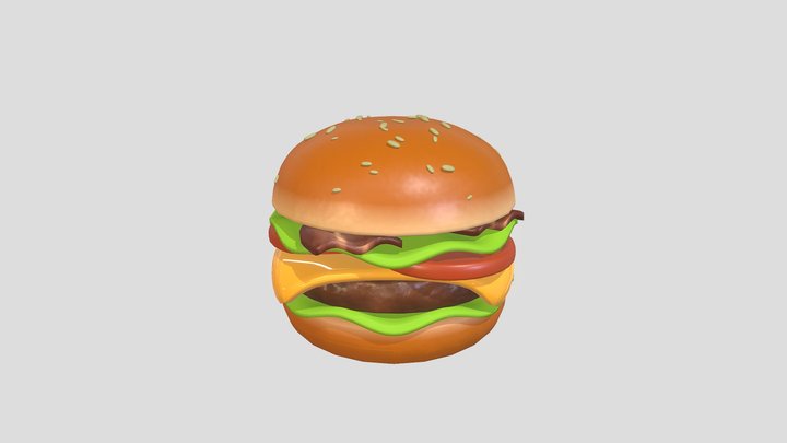 Yummy Hamburger 3D Model