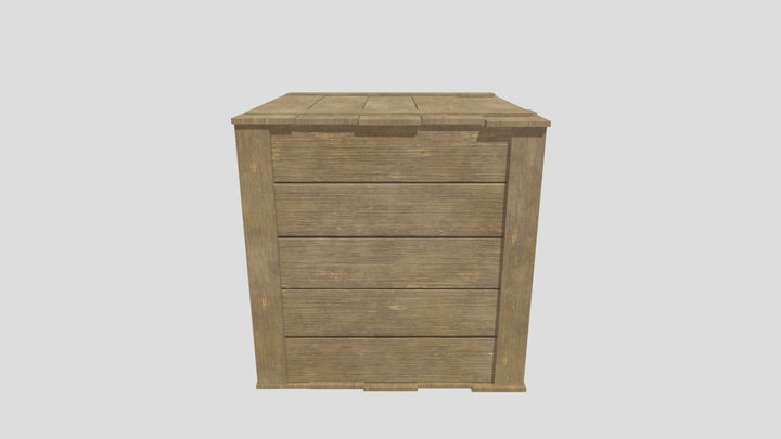 WoodBox_A 3D Model