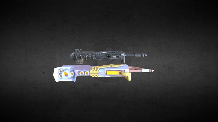 MonsterHunterWorld_WyvernSword_Detalisation 3D Model