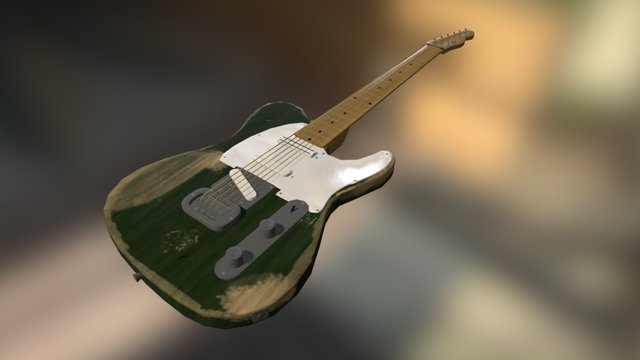 Francis Rossi's Signature Guitar 3D Model