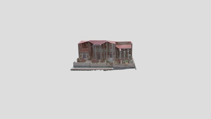 Maqueta d'un palau grec 3D Model