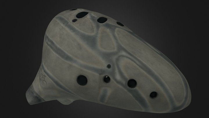 吟オカリナ バスC管 3D Model