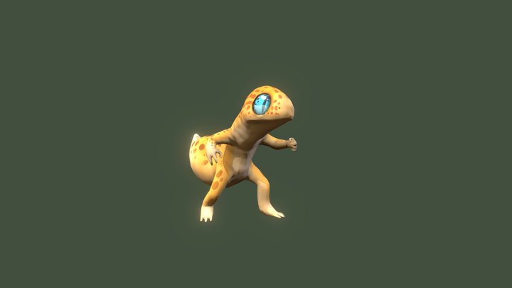 Leopard Gecko 3D Model
