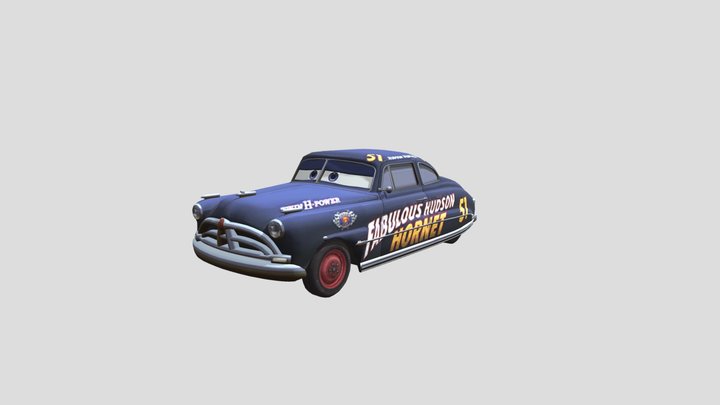 Fabulous Doc Hudson Hornet 3D Model