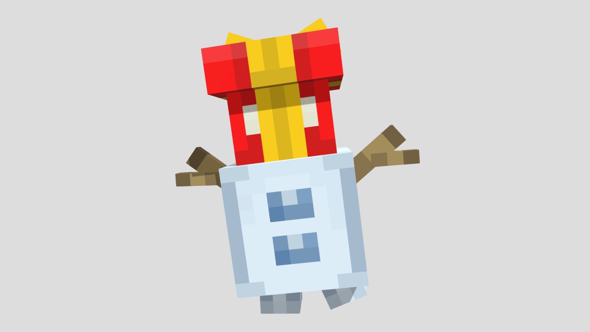 snowman-gift - 3D model by miya (@miyamunnom) [25eb3a8] - Sketchfab