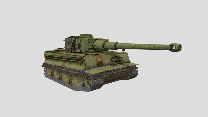 Stylized Tiger H1 – Mobile Modeling Experiment 3D Model