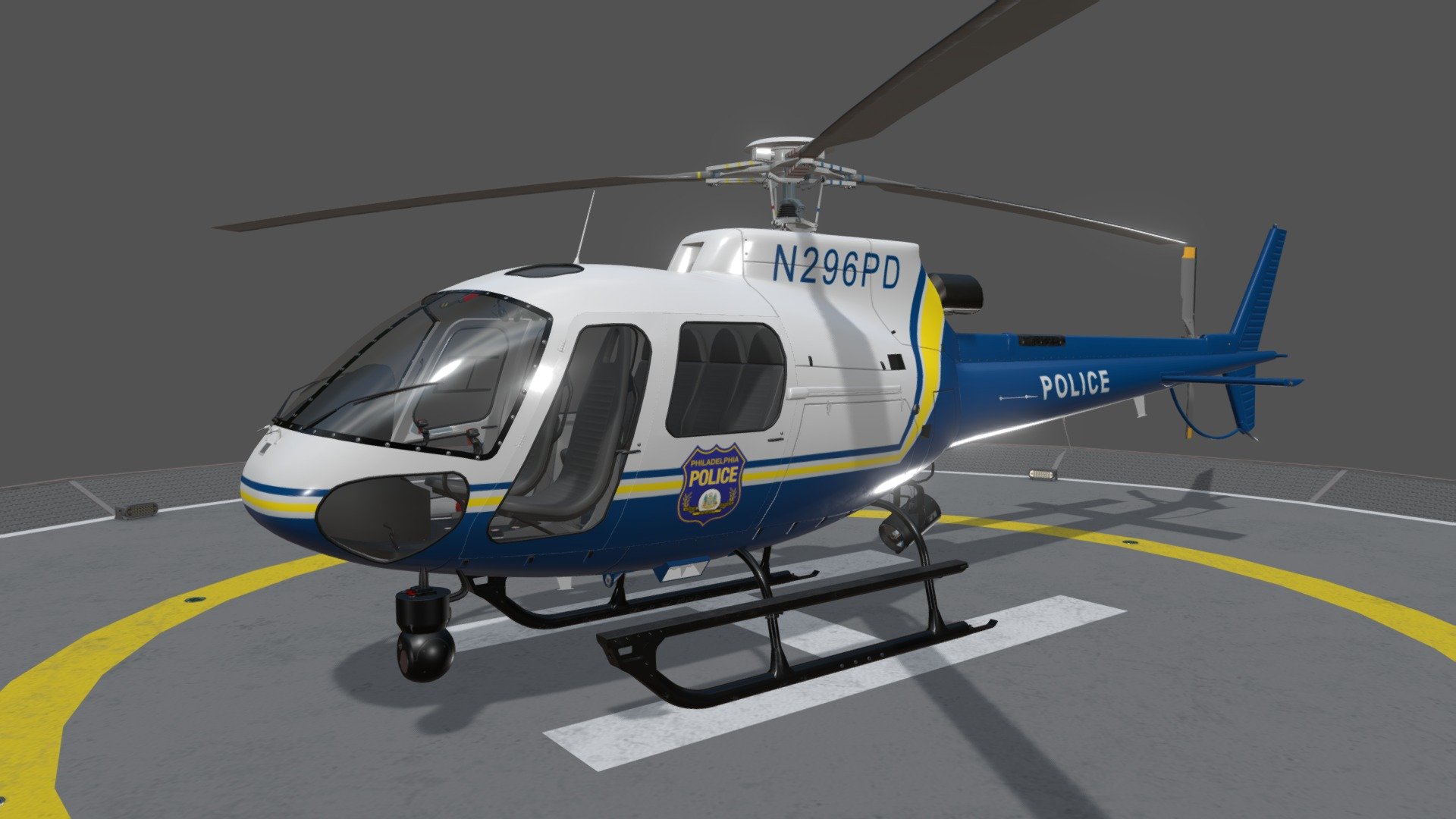 AS-350 Philadelphia Police Static