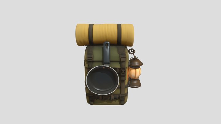 Stylized Camping Backpack
