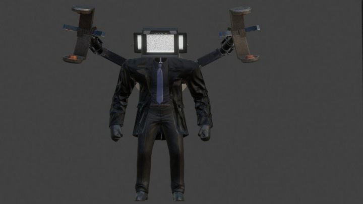 Large tvman upg [Check Description] 3D Model