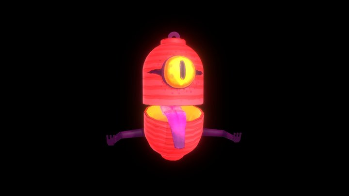 Chochin-Obake (Lantern Ghost) 3D Model