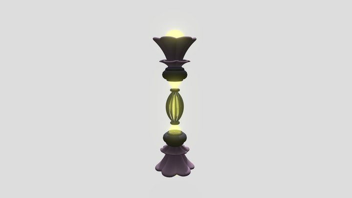 Magic lantern in the shape of a flower 3D Model