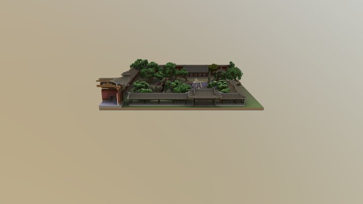 园林 3D Model