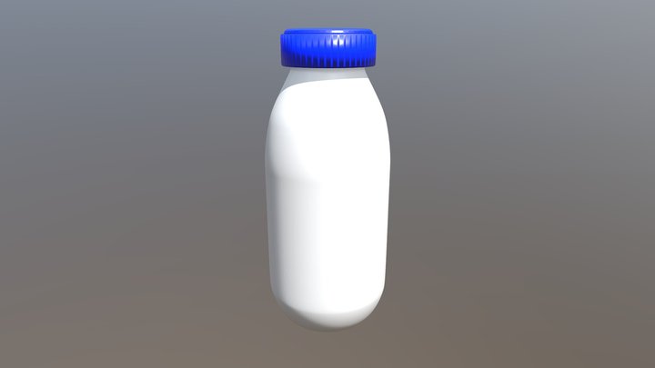Bouteille De Lait V2 3D Model