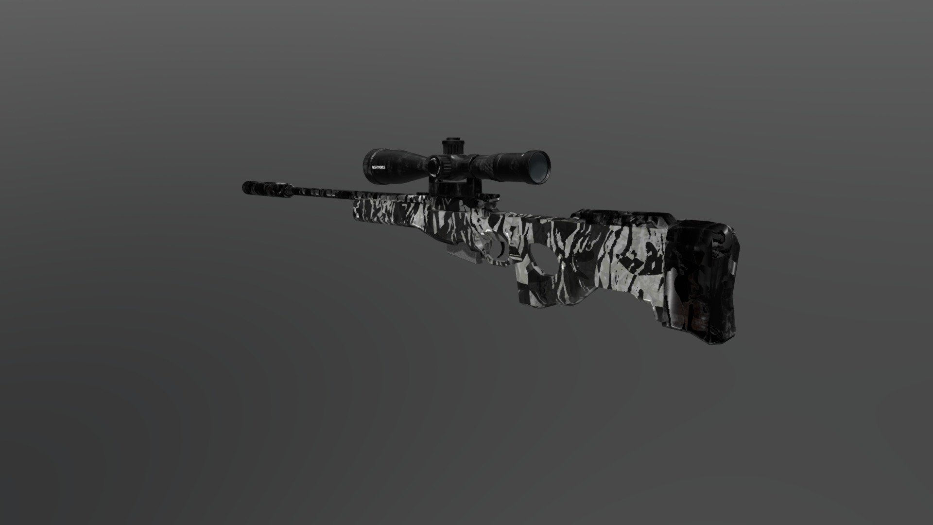 L96A1 with camo netting - 3D model by DemonsWrath [25f0367] - Sketchfab