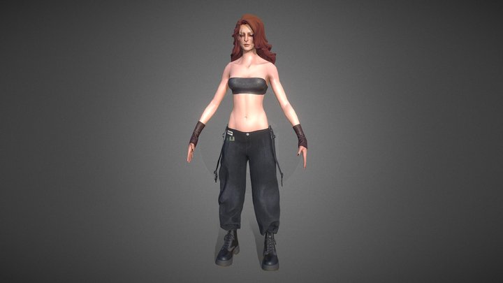 Female Stylized Character 3D Model