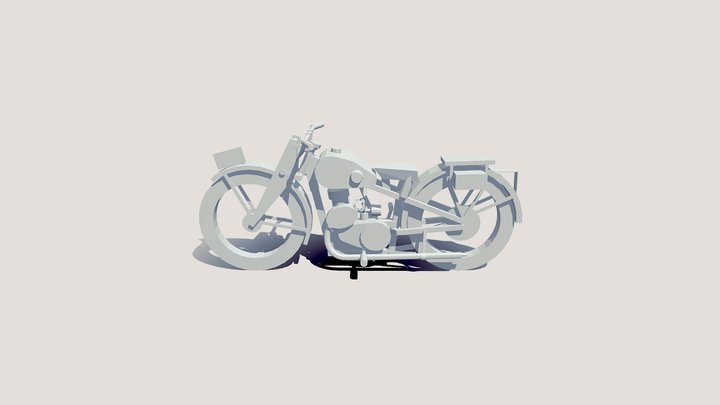 Retry Shape Analysis Motorcycle Medium 3D Model
