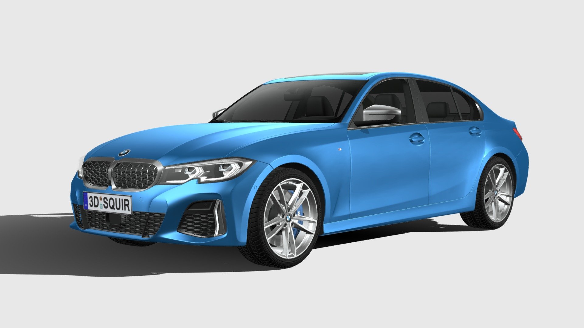BMW M340i 2020 G21 Touring 3D Render