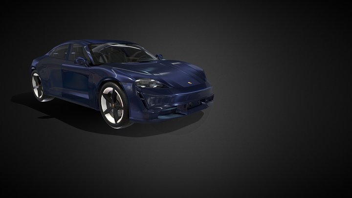 Porshe Taycan Turbo GT – Kostenloses 3D-Modell STL