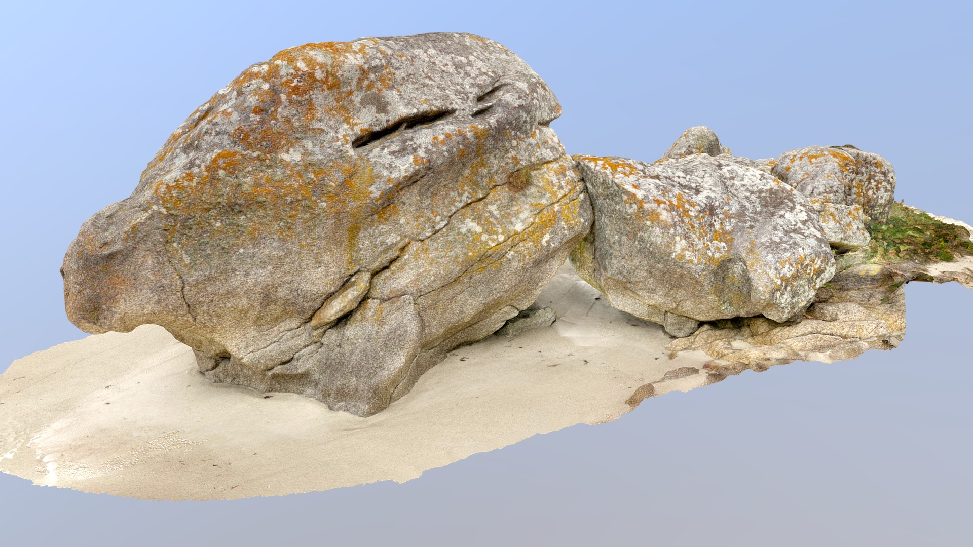 3D model Granite boulders - This is a 3D model of the Granite boulders. The 3D model is about a large rock formation.