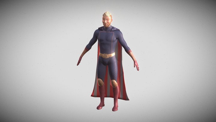 Stylized Superhero 3D Model
