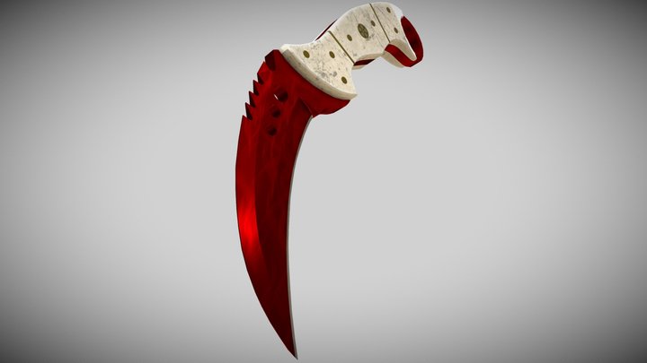 Talon Knife Ruby 3D Model