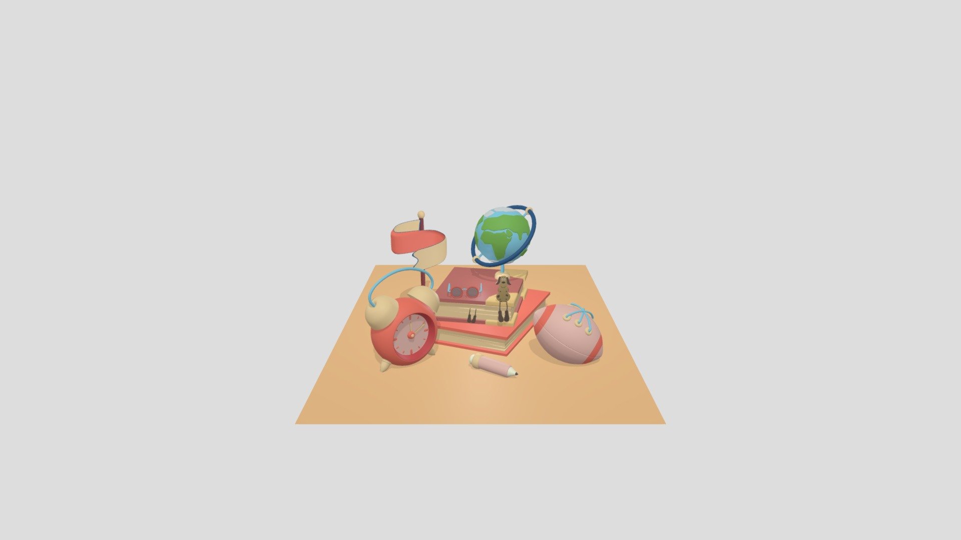 Cartoon Composition - 3D model by SoloV [25f7ac8] - Sketchfab